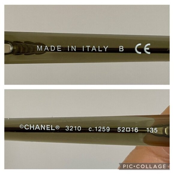 Chanel Green #3210 Aviator Glasses Frames - Full Set, **New In Box*** - Picture 8 of 14